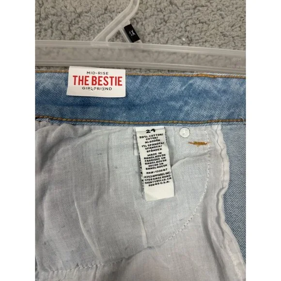 Celebrity Pink Trendy Plus Size Distressed Girlfriend Jeans Size 24 Blue NWT's - Picture 5 of 7